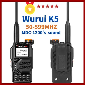 Wurui K5 air band walkie talkie сканер ham бюджетные радиостанции Двусторонняя радиосвязь профессиональная любительская дальнобойная uhf vhf FM