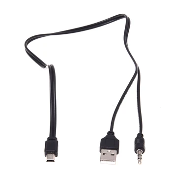 3,5 мм Aux USB2.0 Штекерный Мини-5-контактный USB Портативный динамик аудиокабель