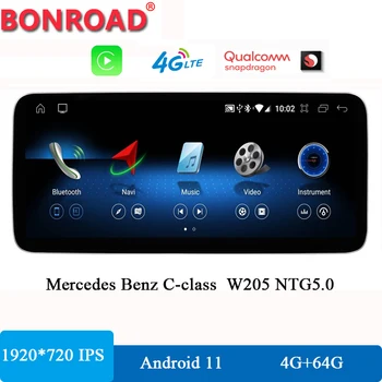 Bonroad Android Carplay auto для Mercedes Benz GLC X253 C-Class W205 C180 C200 C220 C300 C350 NTG 5,0 Автомобильный Мультимедийный плеер с GPS
