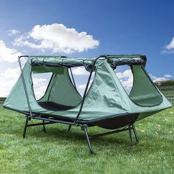 Уличная Одноместная Водонепроницаемая складная палатка-кровать Походная палатка с кроватью для сна