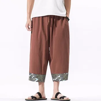 Мужские шорты в стиле хип-хоп, дышащие хлопчатобумажные льняные спортивные короткие однотонные простые брюки, мужские летние Тонкие повседневные шорты