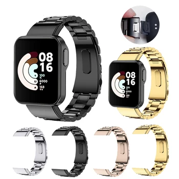 Металлический ремешок для умных часов Xiaomi Mi Watch Lite, ремешок для часов из нержавеющей стали для Xiaomi Mi Watch Lite, браслет на запястье Correa Band